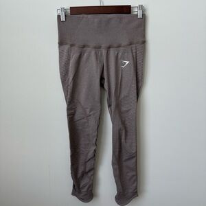 Gymshark Vital Rise Seamless Leggings Taupe Marl 22” Inseam Size Medium
